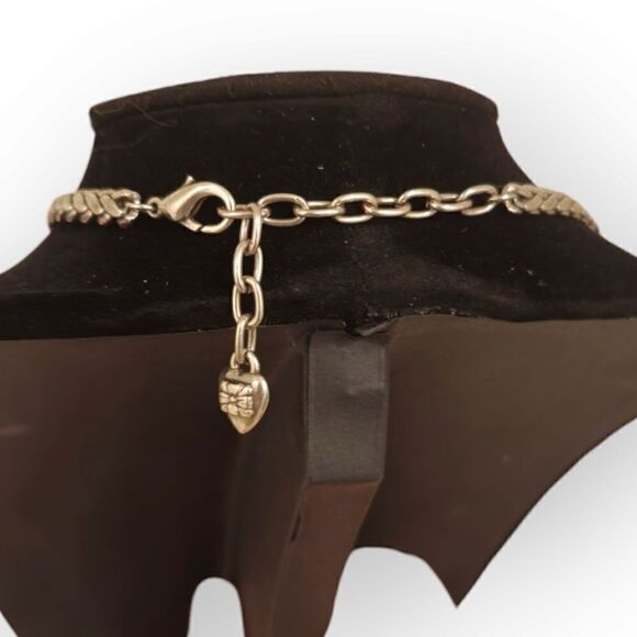 Silver Toned Flower Charm Link Necklace - Picture 2 of 16